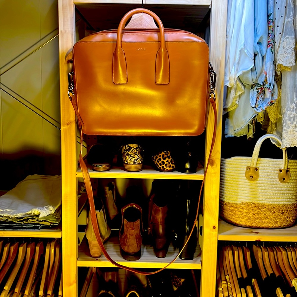 Lodis leather briefcase/computer bag
